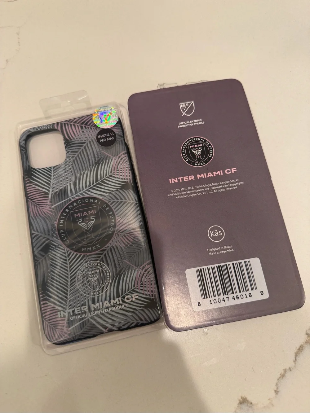 Inter Miami CF Black/Pink iPhone Palm Trees Soft Matte Case iPhone 11 Pro Max
